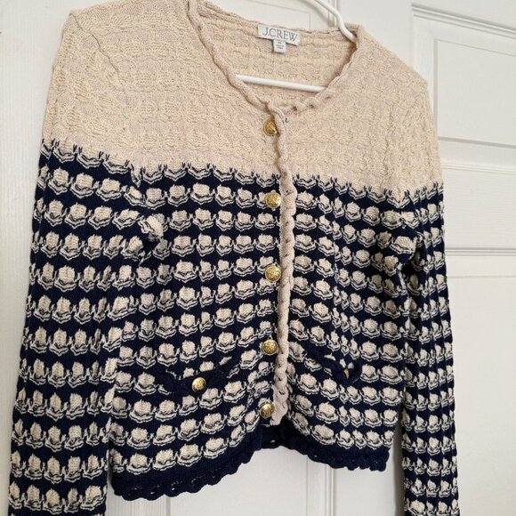 J.Crew Textured crochet lady jacket - XS - BZ467 - Picture 5 of 12